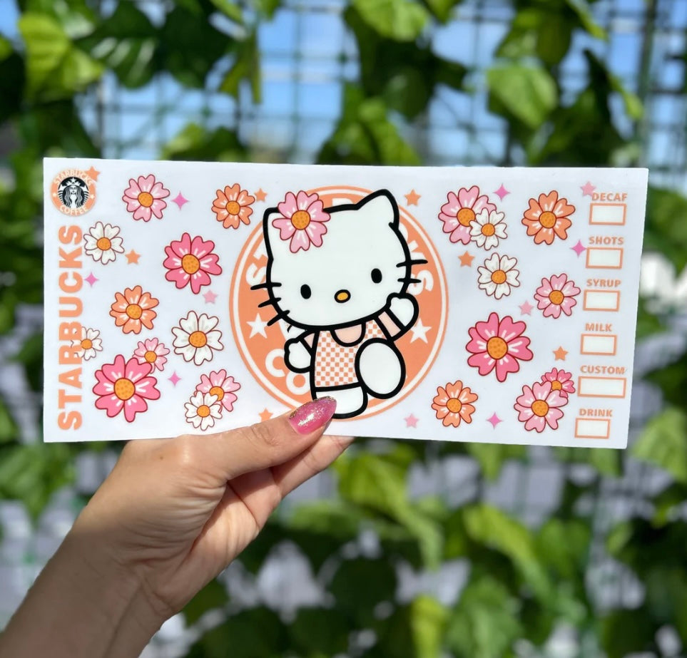 Hello Kitty Starbucks Naranja - UV13